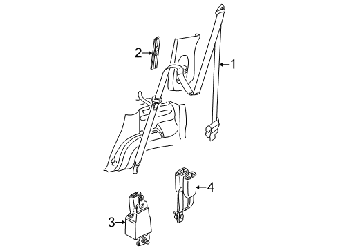 2003 Ford Explorer Seat Belt Diagram 2 - Thumbnail