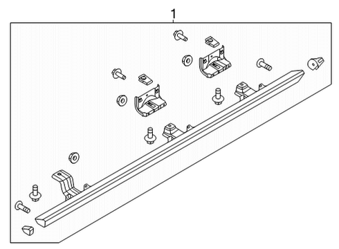 2021 Ford Bronco Running Board Diagram