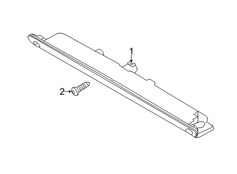 2017 Ford Focus High Mount Lamps Diagram 2 - Thumbnail