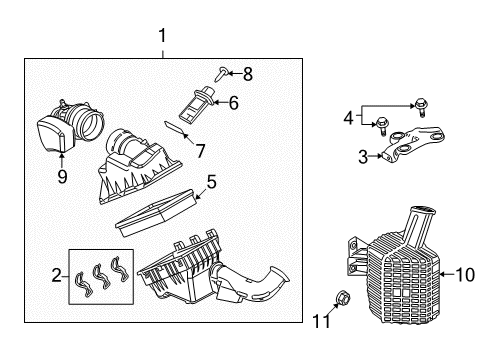 2011 Mercury Milan Bracket Diagram for AE5Z-9647-A