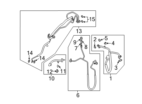 2024 Ford Expedition Condenser, Compressor & Lines Diagram