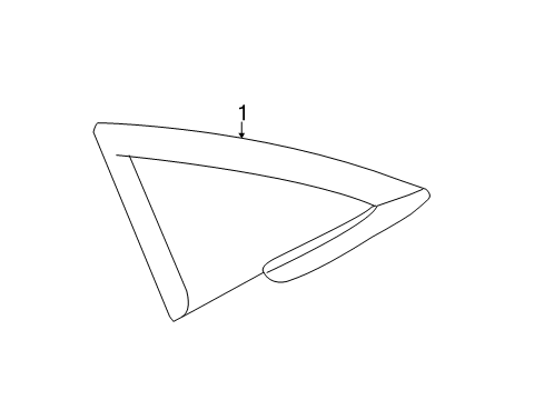 2013 Ford Fiesta Exterior Trim - Pillars, Rocker & Floor Diagram