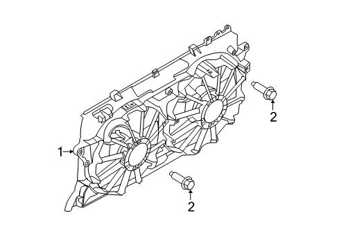 2011 Ford F-150 Cooling System, Radiator, Water Pump, Cooling Fan Diagram 4 - Thumbnail