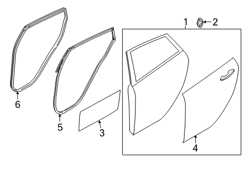 2013 Ford Fiesta Rear Door Diagram