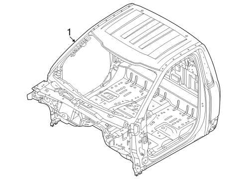 2024 Ford F-250 Super Duty Cab Assembly Diagram