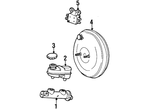 1996 Ford Taurus Manifold - Vacuum Supply Diagram for 2F1Z-9C490-AA