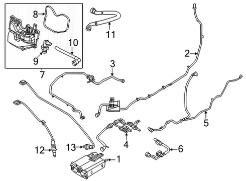 2023 Ford Maverick Emission Components Diagram 2 - Thumbnail