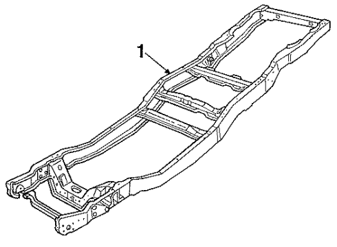 1990 Ford F-150 Frame & Components Diagram