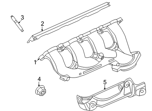 2022 Ford E-350 Super Duty Exhaust Manifold Diagram