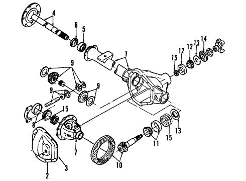 1988 Ford Aerostar Cone And Roller - Bearing Diagram for 1L2Z-1201-AA