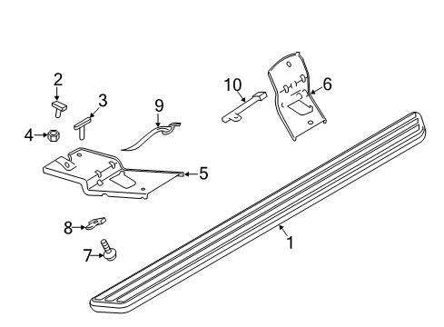 2019 Ford Explorer Running Board Diagram