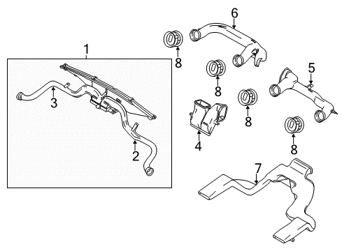 2014 Ford F-150 Ducts Diagram 3 - Thumbnail