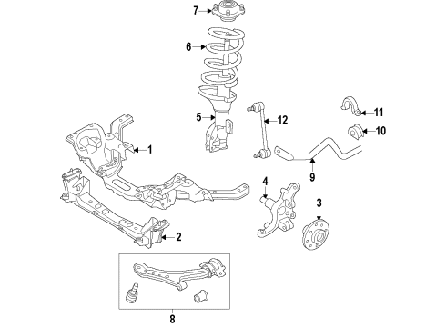 2013 Ford Mustang Strut - Suspension Diagram for DR3Z-18124-F