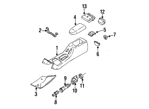 1995 Ford Contour Console Diagram