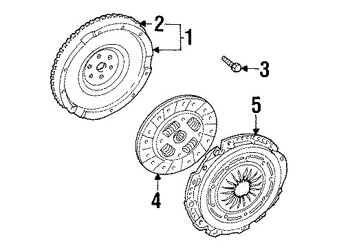 1999 Mercury Cougar Transaxle Parts Diagram