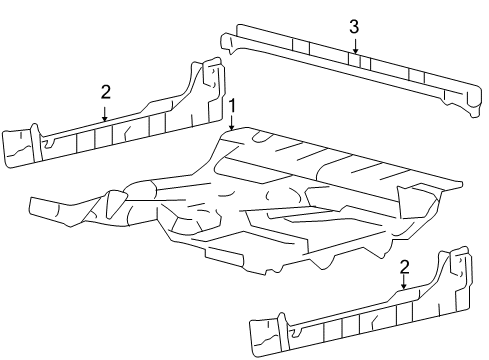 2006 Ford F-150 Pan Assembly - Floor Diagram for 7L3Z-1511135-A