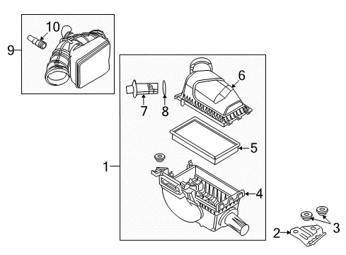 2008 Ford Taurus X Air Intake Diagram