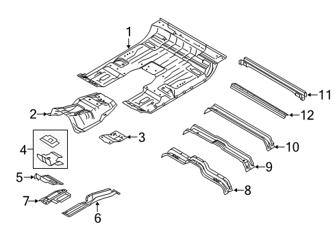 2017 Ford F-350 Super Duty Cab - Floor Diagram 3 - Thumbnail