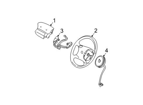 2002 Ford Explorer Steering Column & Wheel, Steering Gear & Linkage Diagram