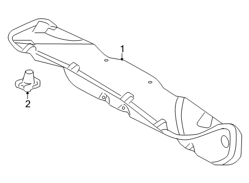 2006 Mercury Milan Interior Trim - Trunk Lid Diagram