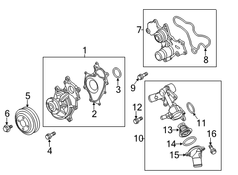 2016 Ford F-150 Water Pump Diagram