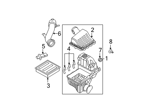 2008 Ford F-350 Super Duty Air Intake Diagram