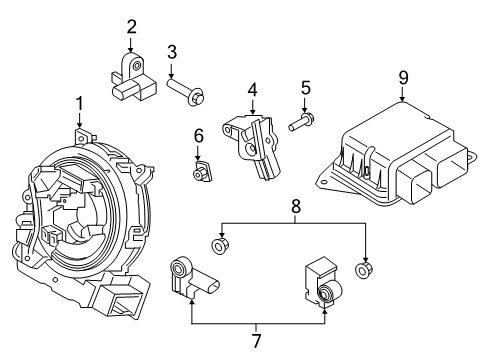 2022 Ford Ranger COVER AND CONTACT PLATE ASY Diagram for JX7Z-14A664-A