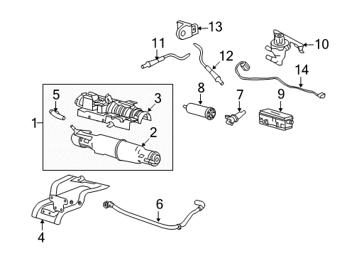 2007 Lincoln Mark LT Emission Components Diagram