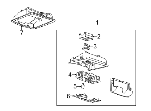 2008 Ford Taurus X Overhead Console Diagram