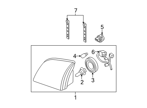 2009 Mercury Mountaineer Bulbs Diagram 2 - Thumbnail