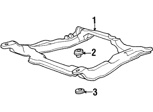 2003 Ford Windstar Suspension Mounting - Front Diagram