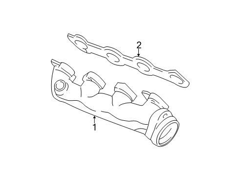 1997 Ford Expedition Exhaust Manifold Diagram 2 - Thumbnail