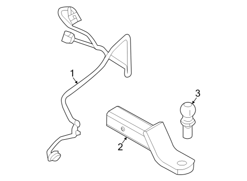 2023 Lincoln Aviator Trailer Hitch Components Diagram