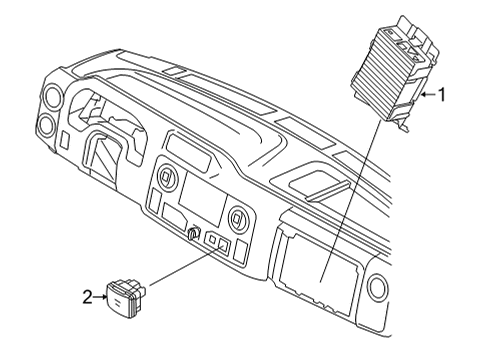 2019 Ford E-350 Super Duty Electrical Components Diagram