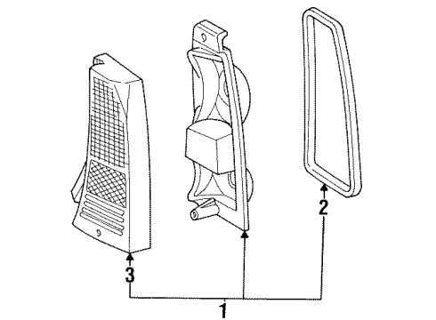 1990 Mercury Sable Tail Lamps Diagram