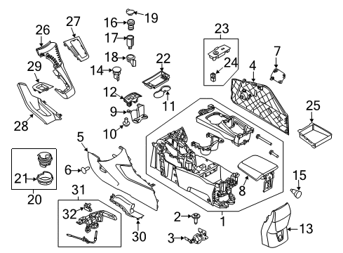 2014 Ford Focus Socket Assembly - Additional Diagram for CV6Z-19N236-BA