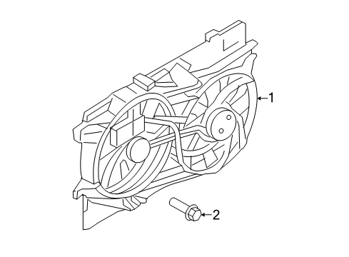 2014 Lincoln MKX Cooling System, Radiator, Water Pump, Cooling Fan Diagram