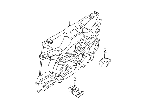 2007 Mercury Grand Marquis Cooling System, Radiator, Water Pump, Cooling Fan Diagram