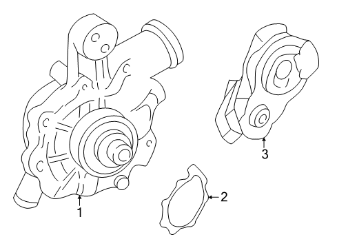 2007 Mercury Mariner Water Pump Diagram 3 - Thumbnail