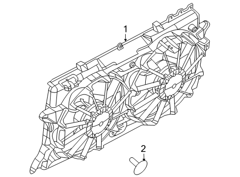 2010 Ford F-150 Cooling System, Radiator, Water Pump, Cooling Fan Diagram 2 - Thumbnail