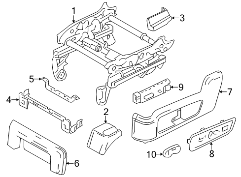 2013 Lincoln Navigator Tracks & Components Diagram 2 - Thumbnail