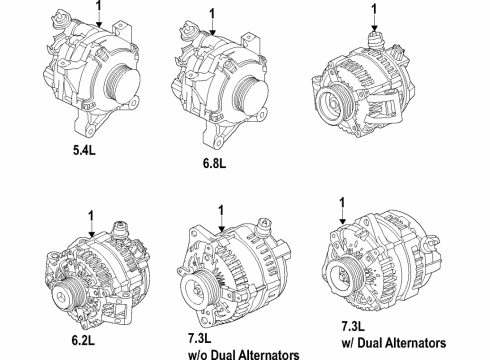 2015 Ford E-350 Super Duty Alternator Diagram