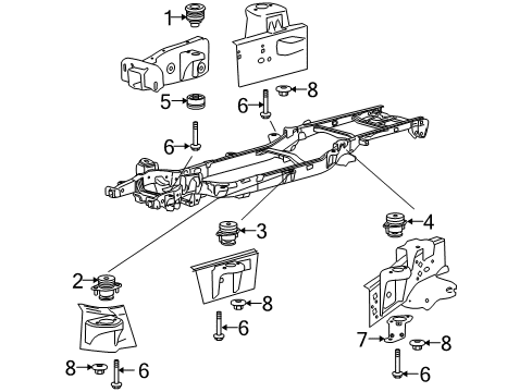 2012 Ford F-150 Frame & Components Diagram