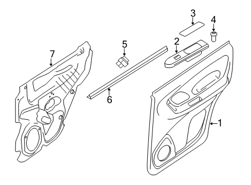 2011 Mercury Mariner Front Door Diagram 7 - Thumbnail