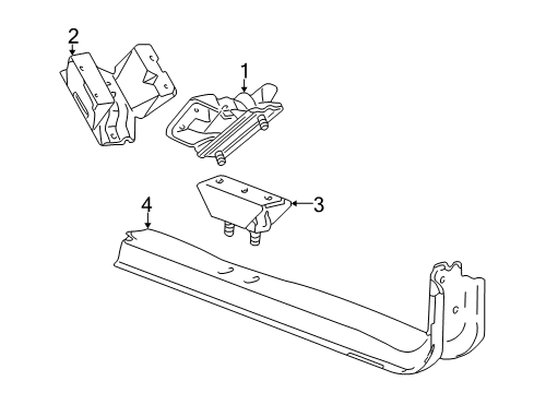 2006 Ford F-250 Super Duty Engine & Trans Mounting Diagram 3 - Thumbnail