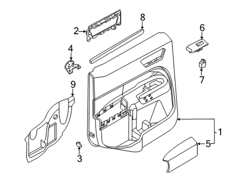 2023 Ford Maverick Rear Door Diagram