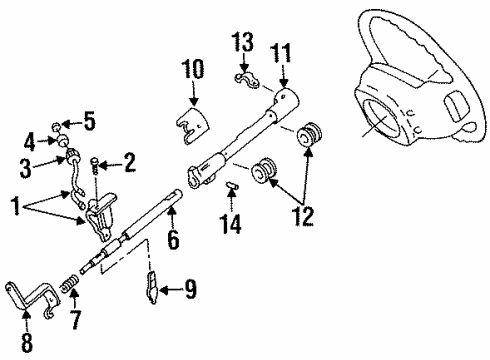 1998 Mercury Mountaineer Housing & Components Diagram