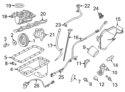 2007 Lincoln Navigator Filter Assembly - Fuel Diagram for 2L2Z-9155-AB