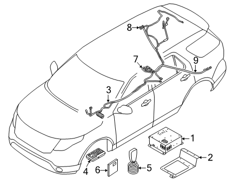 2014 Ford Police Interceptor Utility Electrical Components Diagram 3 - Thumbnail