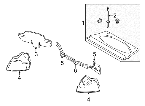 2004 Ford Focus Interior Trim - Rear Body Diagram 1 - Thumbnail